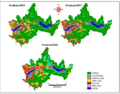 Figure 4. Temporal land use from 2004-2013. 