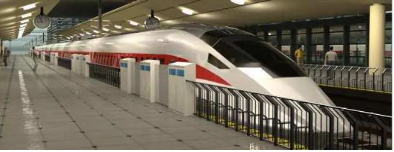 Gambar  1 contoh high speed train yang akan membantu mobilitas 