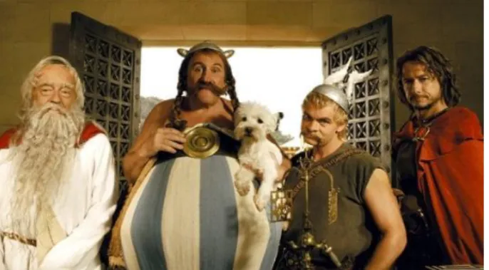 Gambar 2. Make up dan kostum Asterix dan Obelix pada Asterix at The Olympic Games 
