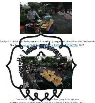 Gambar 11 : Salah satu Pedagang Kaki Lima (PKL) yang sudah ditertibkan oleh Diskominfo 