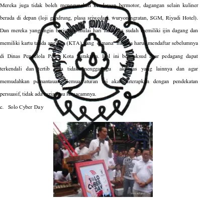 Gambar 13 : Jokowi saat pembukaan Solo Cyber Day 