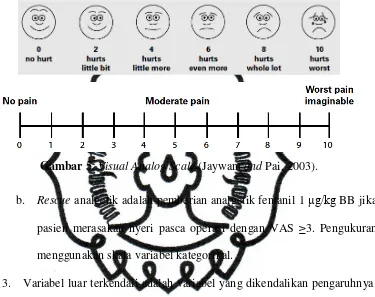 Gambar 5. Visual Analog Scale (Jaywant and Pai, 2003). 