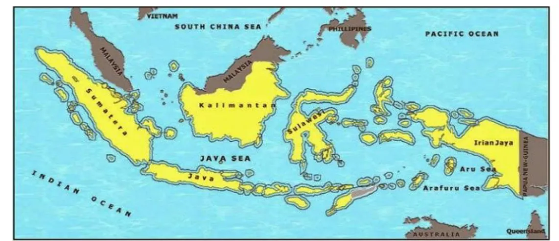 Gambar Wilayah Indonesia Sebelum Deklarasi Djuanda 