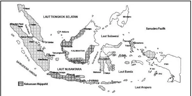 Gambar 4. Peta Jalur Pelayaran Bangsa Kolonial ke Indonesia 