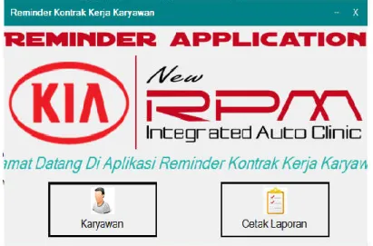 Gambar 7 Halaman Utama  3.1.2   Data Karyawan 