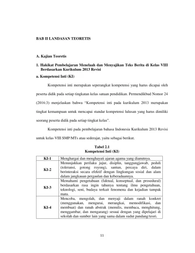 BAB II LANDASAN TEORETIS A. Kajian Teoretis 1. Hakikat Pembelajaran ...