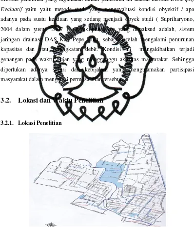 Gambar 3.1  commit to user Peta Situasi DAS Kali Pepe Hulu Kota Surakarta 