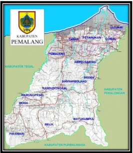 Gambar 1 : Peta Kabupaten Pemalang 