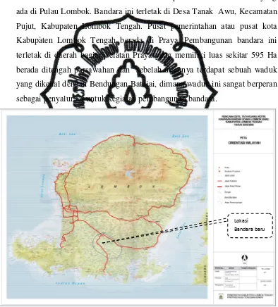 Gambar 4.1  Peta Kabupaten  Lombok Tengah 