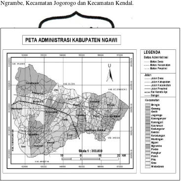 Gambar 4.1  Peta Kabupaten Ngawi 