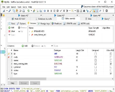 Gambar 5. Field code dengan tipe data varbinary .  