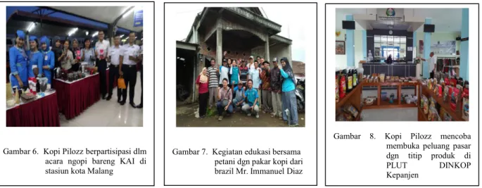 Gambar 6. Kopi Pilozz berpartisipasi dlm acara ngopi bareng KAI di stasiun kota Malang