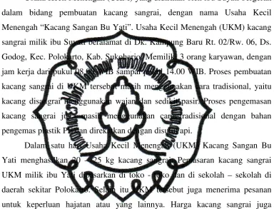 Tabel 4.1. Harga Kacang Sangrai. 