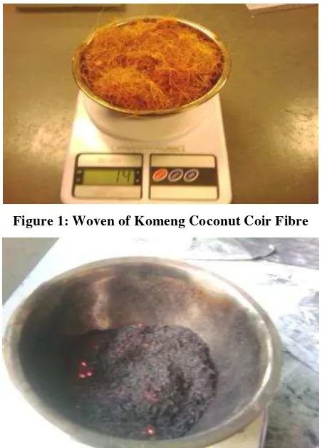 Figure 2: Carbon Coir Fibre of Komeng Coconut 
