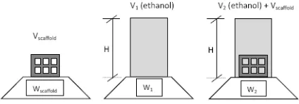 Figure 1. Measurement of scaffold material volume 