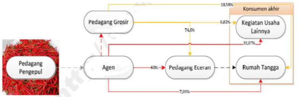 Gambar 4. Pola Produksi Cabai Merah di Propinsi Sumatera Selatan 