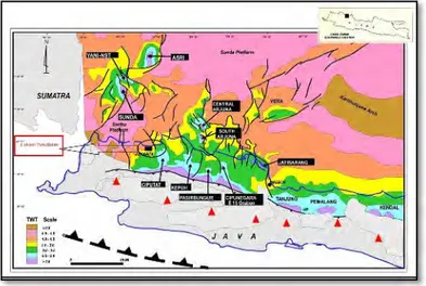 Gambar 2.1. Peta stuktur geologi Jawa Barat Utara (Pertamina- (Pertamina-BPPKA,1996)