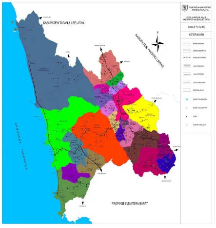 Gambar IV.1 Peta Kabupaten Mandailing Natal 