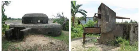Figure 4. Pillbox (left) and defence structure (right) of World 