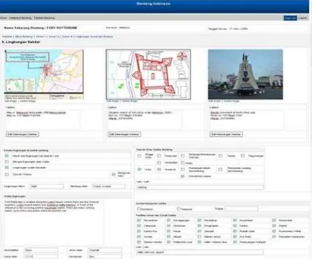 Figure 28. Display of website of forts ( benteng) in Indonesia http://www.benteng-indonesia.org/ 