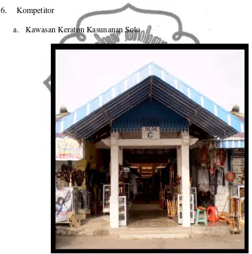 Gambar 7. Pasar Cinderamata, kawasan Keraton Kasunanan, Solo. 