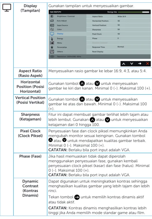 gambar ke kiri dan kanan. Minimal 0 (-). Maksimal 100 (+).  Vertical Position 