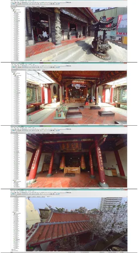 Figure 11. The columns were tilt in front hall of the left view of long 