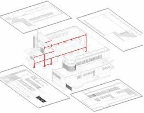 Figure 13. Comparison of digital reconstruction and current condition of  the 'Casa rionale del Balilla di via Guastalla'