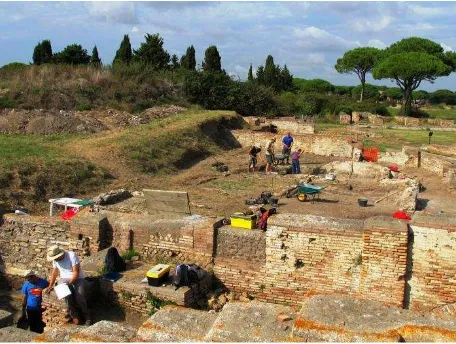 Fig. 1. Excavation Campaign 2014, Ostia Antica, Italy  