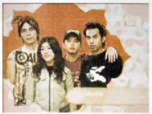 Gambar 4. Elemen Visual Utama Channel Identity MTV “MTV Indonesia”, Group Band (Sumber: Capture Global TV &amp; MTV Indonesia)
