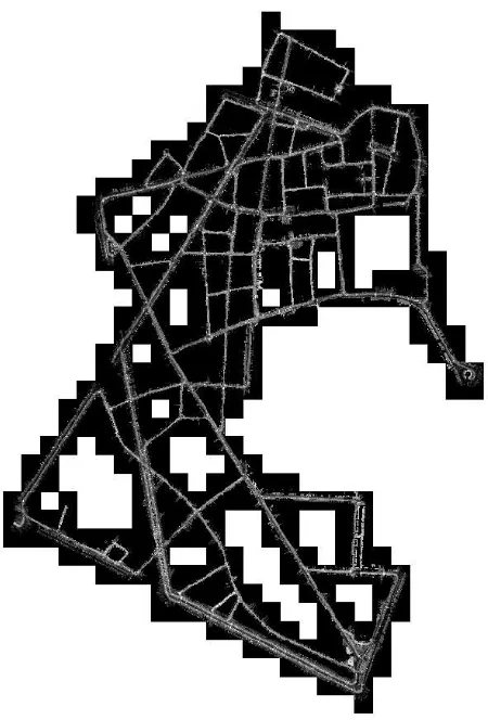 Figure 3: Mobile laser scan reﬂectance projected into the 412tiles of our area of study