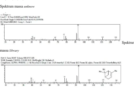 Gambar 3: Rumus bangun α- pinene 