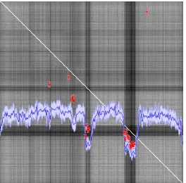 Figure 1: Proposed band selection based on usage frequenciesof individual bands in a ProB-RF (red, blue) and correlation be-tween classiﬁcation maps (grey)