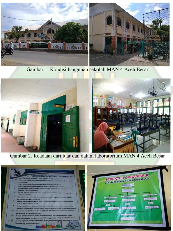 Gambar 1. Kondisi bangunan sekolah MAN 4 Aceh Besar 