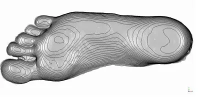 Figure 4. FE mesh of the initial state of imprint mass  