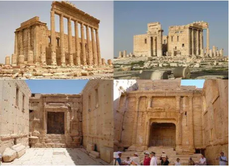 Figure 1: some of the open domain touristic images of the temple of Bel used for the reconstruction