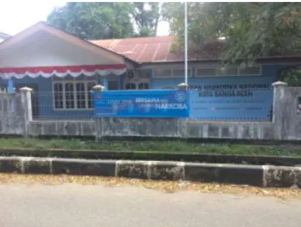 Gambar 4.2: Kantor Badan Narkotika Nasional Kota Banda Aceh.(Sumber : Observasi  kelapangan) 