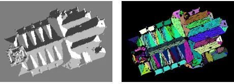 Figure 9: Estimated tower shapes in comparison with the originalshapes in the point cloud