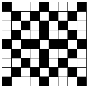 Figure 3 A symmetrical pattern on a 9 pixel, the proposed ternary census transform results in 64-bit  9 grid