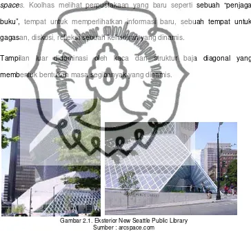 Gambar 2.1. Eksterior New Seattle Public Library 