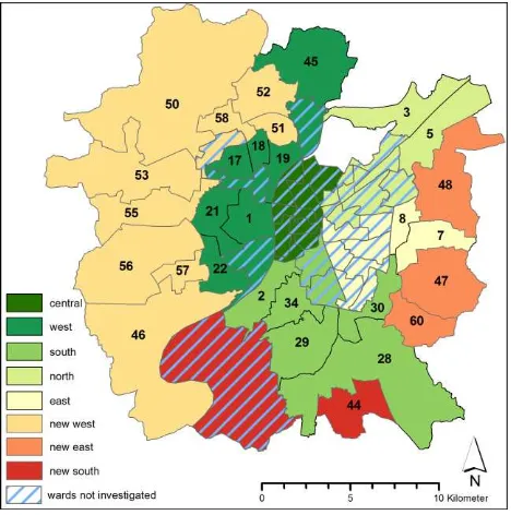 Figure 3: Reviewed wards Ahmedabad 