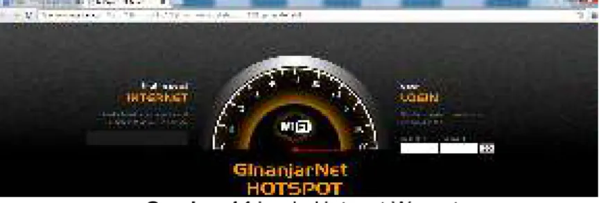 Gambar 14 Login Hotspot Warnet  