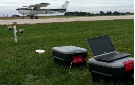 Figure 6. Scanning of a landing Cessna airplane 