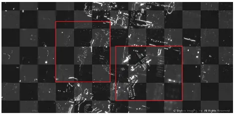 Figure 4: Chessboard visualization from the Las Vegas-night video dataset. Unregistered (left) and registered (right) data before andafter the application of the proposed methodology.