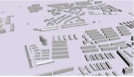 Figure 1: 3D city model of Rotterdam without semantic informa-tion.