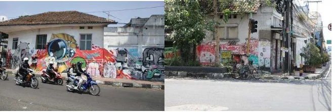 Gambar 1. Grafik penurunan bangunan cagar budaya di Kota Bandung (Sumber : Kunto (1986,2000,2008), Dinas Pariwisata Kota Bandung) 
