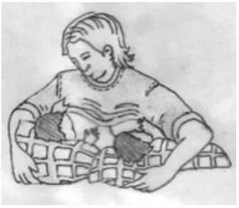 Figure 4. Side-lying position of baby feeding 