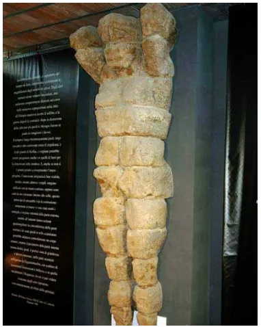 Figure 3.  The Telamon in the Archaeological Museum 