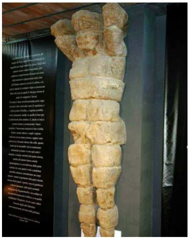 Figure 3.  The Telamon in the Archaeological Museum 