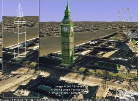 Figure 1.  Google Earth Shot Showing data created by 